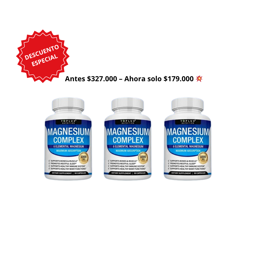 MAGNESIUM COMPLEX - Llévate 3 con Gran Descuento